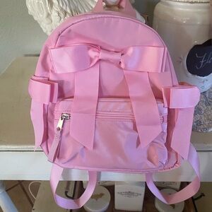 Pink Backpack with Bows Brand New